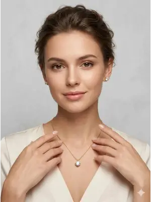 IEG - Yuvarlak Tek Taş Detaylı Set