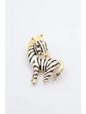IEG - Zebra Broş - Çok Renkli