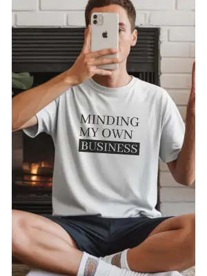 iegiyim™ Unisex Oversize 24/1 Penye DTF Baskılı Tişört - DTF250