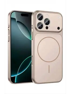 İphone 14 Uyumlu 17 Pro Max Görünümlü Magsaff Kapak Kılıf