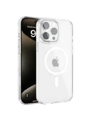 Joko Apple İphone 15 Pro Max Gleam Pc Sert Magsafe Kılıf - Şeffaf