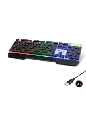 Kablolu Oyuncu Klavye Slım Led Q Siyah ND868