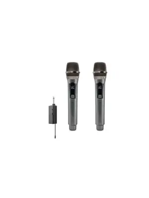 Kablosuz Çift Mikrofon 6.5 Mm Siyah W1