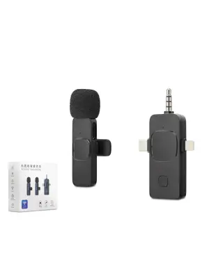 Kablosuz Mikrofon 3.5 Mm + Type-C + Lıghtnıng Siyah HDX2781