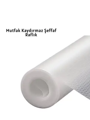 Kaydırmaz Şeffaf Raflık