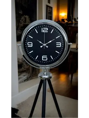 Krom Asil Tripod Ayaklı Saat