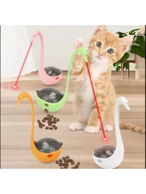 Kuğu Şeklinde Lazerli Kedi Oyuncağı
