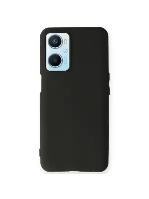 Oppo A96 Kılıf First Silikon - Siyah
