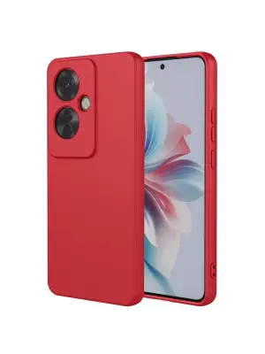 Oppo Reno 11f Kılıf First Silikon - Kırmızı