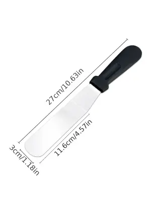 Paslanmaz Çelik L Tipi Pastacı Spatulası