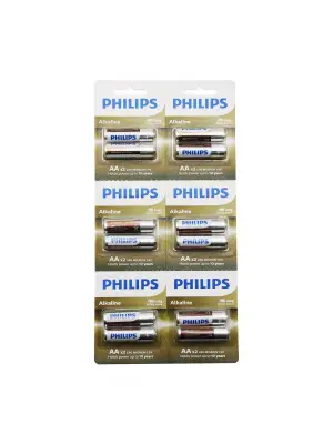 Phılıps  Alkaline Kalem - Aa - 1.5v  Pil  12pcs= 2li X 6