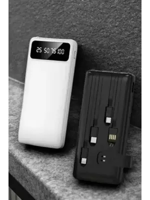 Powerbank 20.000 Mah Lcd Ekran Usb Lightning Type-c Uyumlu İos Ve Android
