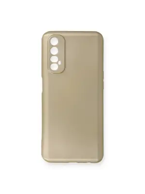 Realme 7 Kılıf First Silikon - Gold