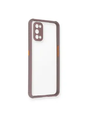Realme 7 Pro Kılıf Miami Şeffaf Silikon - Açık Mor