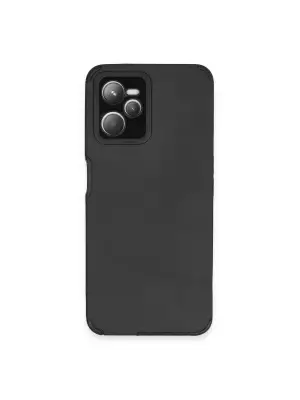 Realme C35 Kılıf Loop Deri Silikon - Siyah