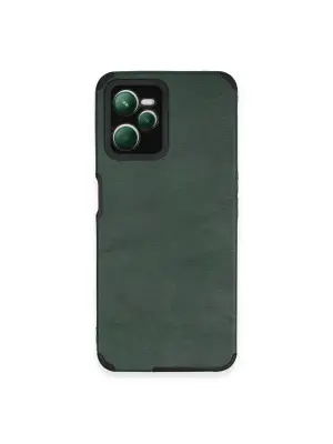 Realme C35 Kılıf Loop Deri Silikon - Yeşil