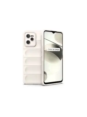 Realme C35 Kılıf Optimum Silikon - Krem