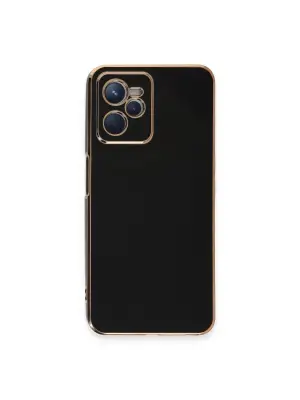 Realme C35 Kılıf Volet Silikon - Siyah