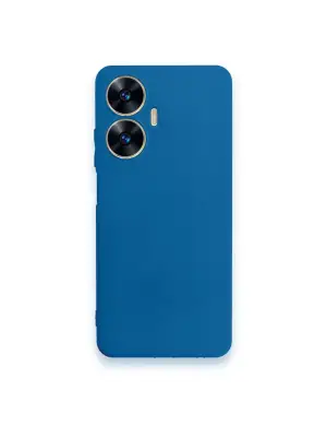 Realme C55 Kılıf First Silikon - Mavi