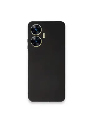 Realme C55 Kılıf First Silikon - Siyah