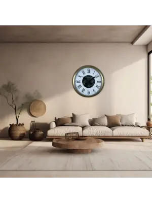 Roma Elegance Eskitme 60 Cm Çarklı Duvar Saati
