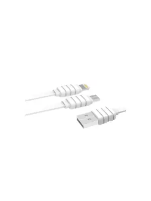 S56 2in1 (lightning-micro Usb) Kablo 1.2m 2.1a