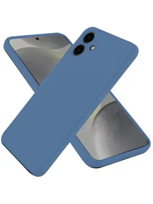 Samsung Galaxy A06 Kılıf First Silikon - Mavi