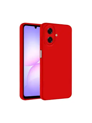 Samsung Galaxy A07 4g First Silikon - Kırmızı