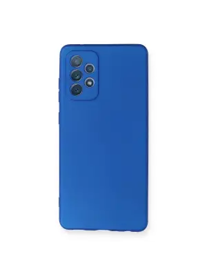 Samsung Galaxy A72 Kılıf First Silikon - Mavi