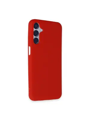 Samsung Galaxy M15 Kılıf First Silikon - Kırmızı