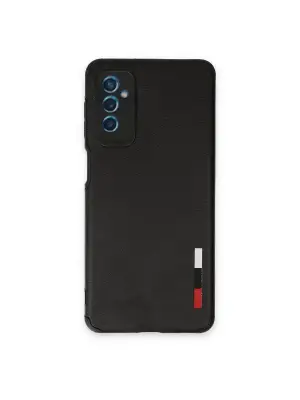 Samsung Galaxy M52 5g Kılıf Loop Deri Silikon - Siyah