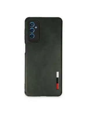 Samsung Galaxy M52 5g Kılıf Loop Deri Silikon - Yeşil
