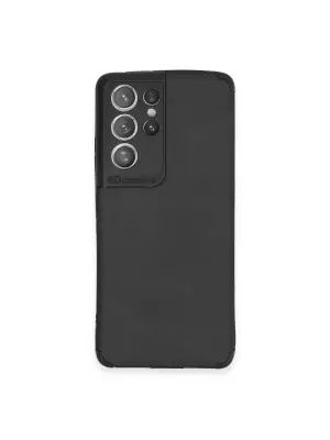 Samsung Galaxy S21 Ultra Kılıf Loop Deri Silikon - Siyah
