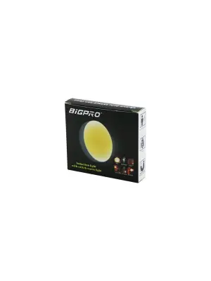 Sensörlü=0--3mt  Usb Şarjlı  Sarı Led Yuvarlak Lamba Çap: 8.3cm - Kalınlık: 2cm