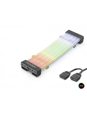 Silikon Işıklı Bükülebilir Argb Light Board 24 Pin - Siyah ND2801