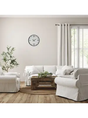 Soft Beyaz 36 Cm Dekoratif Duvar Saati