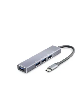 Type-C Hub 4*Usb3.0 Gri HDX7043