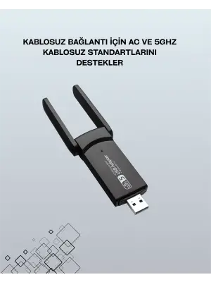 Usb 3.0 Wireless Adaptör – 2.4ghz & 5ghz Destekli