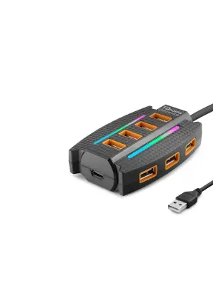 Usb Hub 10*Usb 1.2M Siyah HDX7036