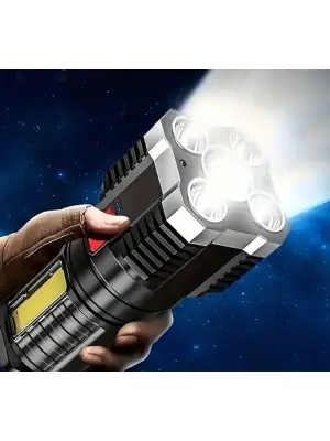 USB Şarjlı 4 Modlu El Feneri