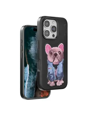 Venco Apple İphone 16 Pro Cute Desenli Kapak - Siyah