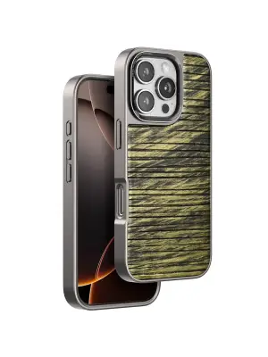 Venco Apple İphone 16 Pro Max Wave Kapak - Koyu Kahve