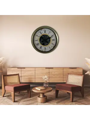 Vintage Aurea 60 Cm Çarklı Duvar Saati