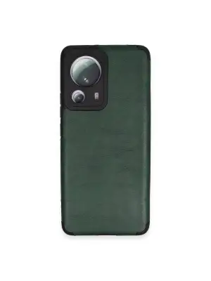 Xiaomi Mi 13 Lite Kılıf Loop Deri Silikon - Yeşil