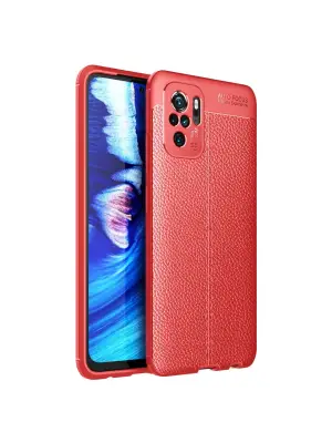 Xiaomi Redmi Note 10 Kılıf Auto Focus Kapak - Kırmızı