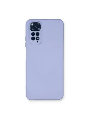 Xiaomi Redmi Note 11 Kılıf Nano İçi Kadife Silikon - Lila
