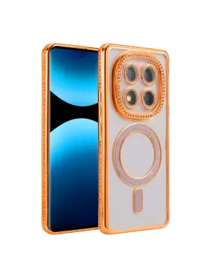 Xiaomi Redmi Note 15 Pro Plus 5g Joke Simli Magneticsafe Kılıf - Turuncu