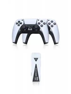 Y5 64GB Android Dual Pad 4K Game Stick - Beyaz