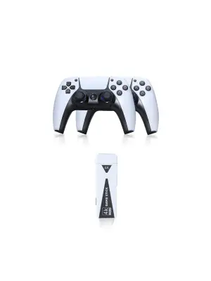 Y5 64gb Android Dual Pad 4k Game Stick - Beyaz