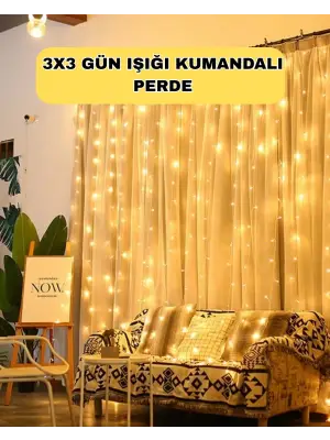 Zaman Ayarlı 8 Modlu Günışığı Perde Led Işık Usb Çalışma